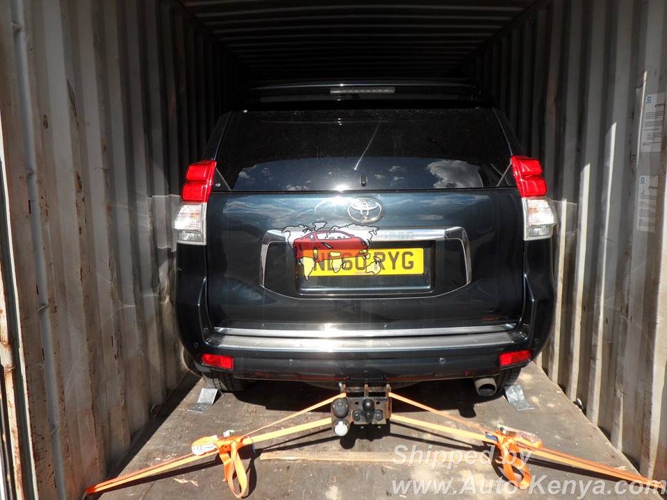 2010 Toyota Land Cruiser Prado in a 20 FT to Mombasa