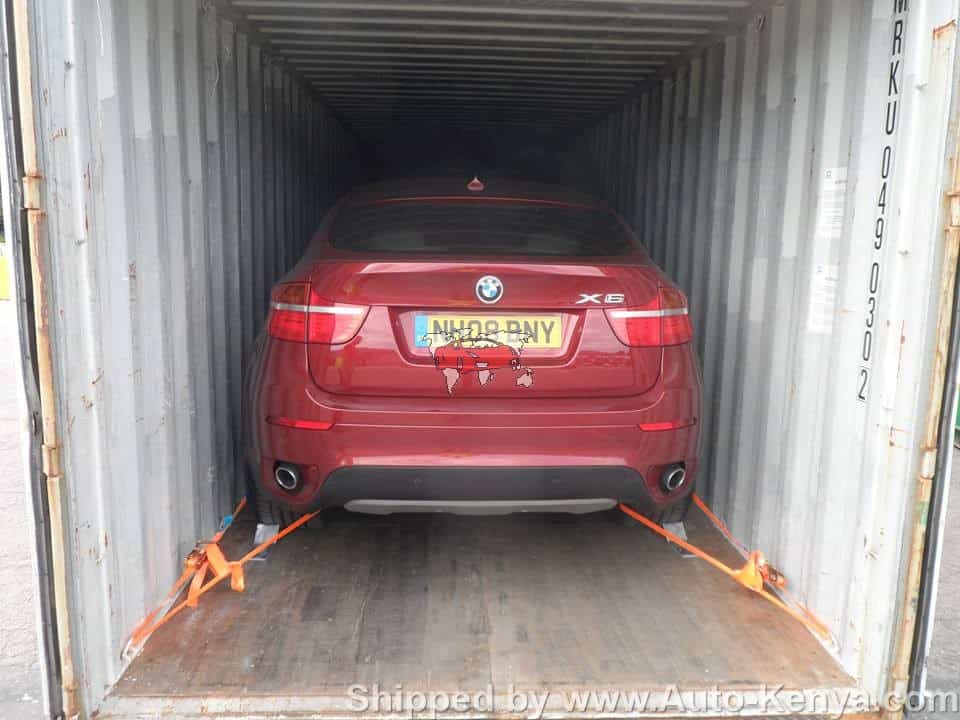 40 FT Container with a BMW X6 and a Mercedes CLS to Mombasa