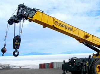 Crane at a shipping dock